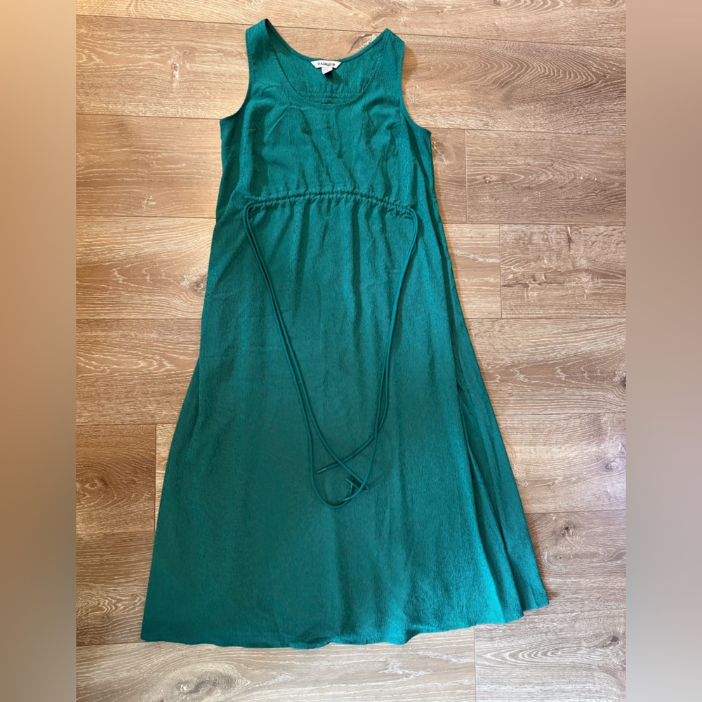 Athleta Teal Green Sleeveless Midi Dress